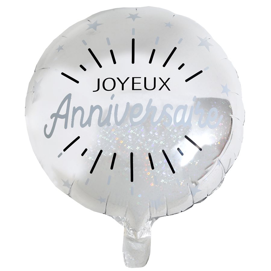 Ballon hélium bleu 30 ans Ø 45 cm - Anniversaire 30 ans