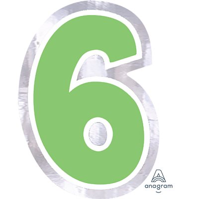CHIFFRE "6" (PQT / 48) 6 COULEURS CHIFFRE "6" (PQT / 48) 6 COULEURS