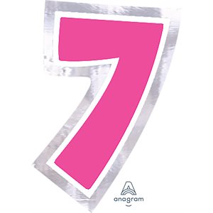 LETTER "7" (PQT / 48) 6 COLORS
