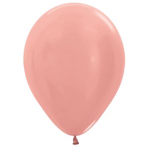 "05"" Metallic Rose Gold Round (50pcs)"