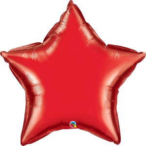 B.MYLAR 36'' RED STAR H / S