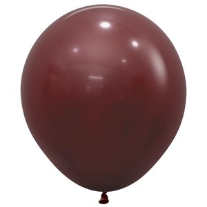 "18"" Fashion Merlot Round (25pcs)"