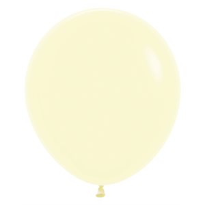 "18"" Pastel Matte Yellow Large (25pcs)"