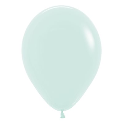 "11"" Pastel Matte Green Round (50pcs)"