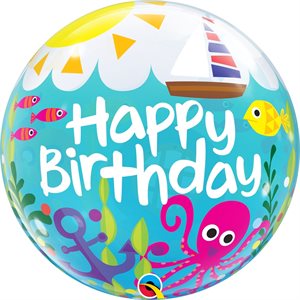 22'' M.BDAY MARITIME FUN BUBBLES