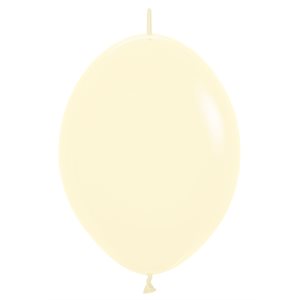 "Link-O-Loons Jaune Pastel Mat 12"" (25pcs)"