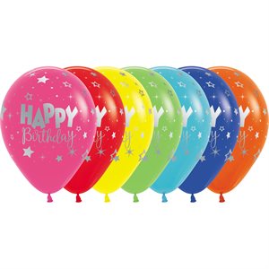 "11"" Happy Birthday Fantasy Assortment (50pcs) "