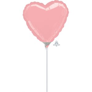 M.4'' HEART PASTEL PINK