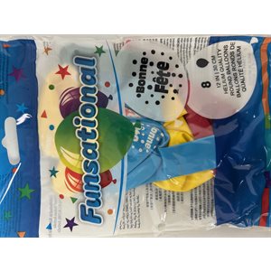 B.12'' BONNE FETE POIS P / 8