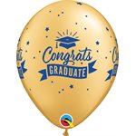 11'' B.CONGRATS GRADUATE BANNER GOLD P / 50