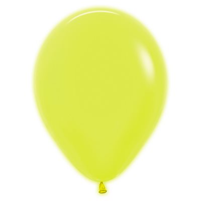 "11"" Neon Yellow Round (50pcs)"
