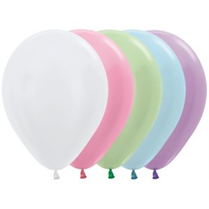 "11"" Satin Assortment Round (50pcs)"