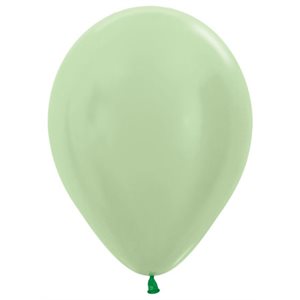 "11"" Satin Green Round (50pcs)"