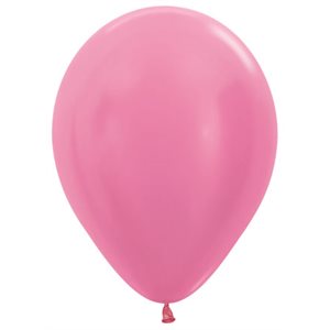 "11"" Satin Fuchsia Round (50pcs)"