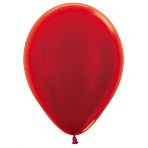 "11"" Metallic Red Round (50pcs)"