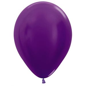 "11"" Metallic Violet Round (50pcs)"