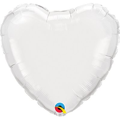 9"M. WHITE HEART