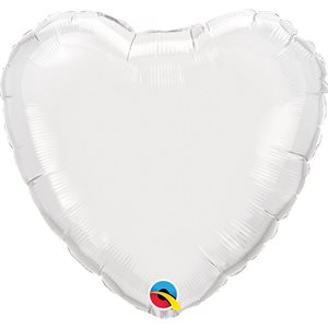 9"M. WHITE HEART