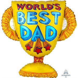 M.27'' BEST DAD TROPHY H / S