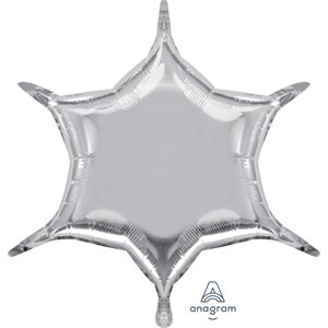 M.22'' ETOILE 6 POINTES ARGENT