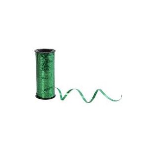 CURLIN RIBBON GREEN METALIC250