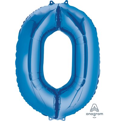 34"M.NUMBER 0 BLUE