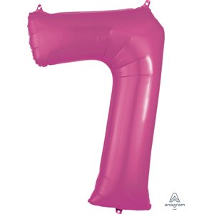 34"M. NUMBER 7 PINK
