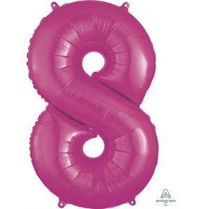 34"M.NUMBER 8 PINK