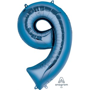 34"M. # 9 BLUE H / S