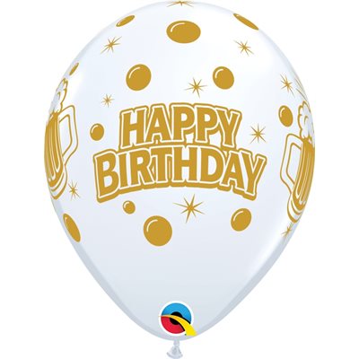 11'' B.BIRTHDAY CHEERS BREW BLANC P / 50