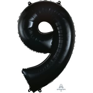 34" M.NIMBER 9 BLACK H / S