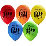 "Zombies Assorted - (50ct) 12"" Latex Balloons - 2 sides"