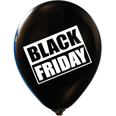 "Black Friday - (50ct) 12"" Latex Balloons - 2 Sides" "Black Friday - (50ct) 12"" Latex Balloons - 2 Sides"