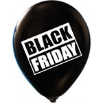 "Black Friday - (50ct) 12"" Latex Balloons - 2 Sides"