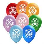 "Lion Face - (50ct) 12"" Latex Balloons - 2 sides"