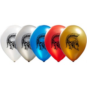 "Spartan Helmet - (50ct) 12"" Latex Balloons - 2 sides"
