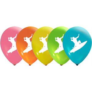 "Surf - (50ct) 12"" Latex Balloons - 2 sides"