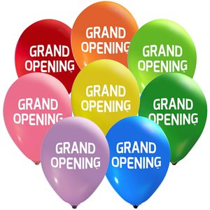 "Grand Opening (Assorted) - (50ct) 12"" Latex Balloons - 2 s