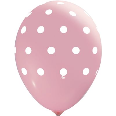 "Polka Dot All-Over (Pink) - (50CT) 12"" Latex Balloons" "Polka Dot All-Over (Pink) - (50CT) 12"" Latex Balloons"