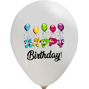 "Happy Birthday Funny - (25ct) 12"" Latex balloons - 2 sides