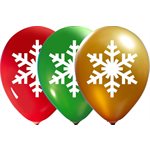 "Snowflake (50CT) - 12"" Latex Balloons - 2 Sides"