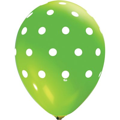 "Polka Dot All-Over (Lime) - (50CT) 12"" Latex Balloons" "Polka Dot All-Over (Lime) - (50CT) 12"" Latex Balloons"