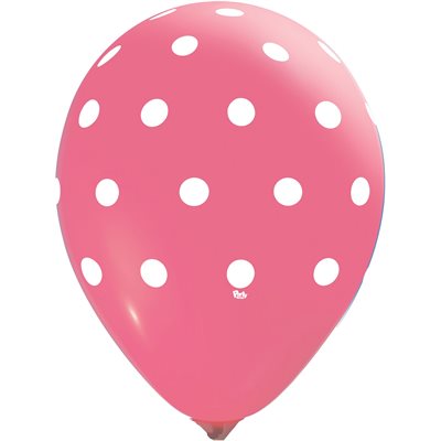 "Polka Dot All-Over (Hot Pink) - (50CT) 12"" Latex Balloons" "Polka Dot All-Over (Hot Pink) - (50CT) 12"" Latex Balloons"
