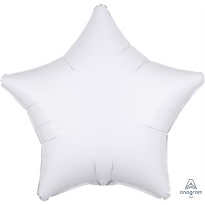B.MYLAR ETOILE BLANC 18''
