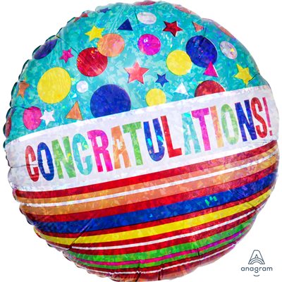 M.18'' CONGRATULATIONS SPARKLE