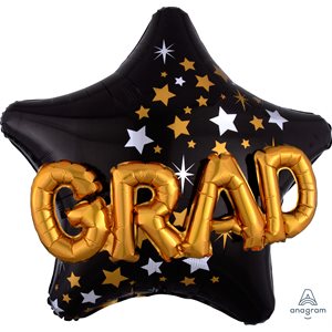 M.36'' CONGRATS GRAD STAR H / S