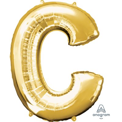 32'' M.LETTER C GOLD H / S