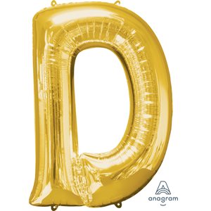 32'' M.LETTER D GOLD H / S