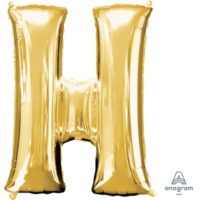 32''M.LETTER H GOLD H / S