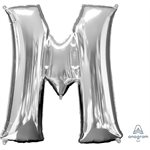 M.34'' LETTRE M ARGENT H / S